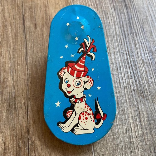 Vintage tin litho clicker toy - tin,